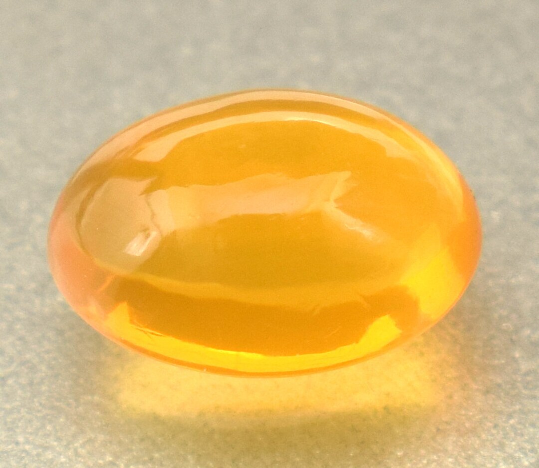 Natural Yellow Fire Opal Certified 1.40 Ct Cabochon From Etsy