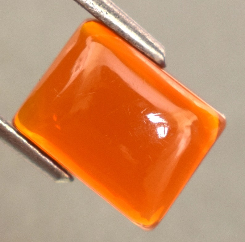 Natural Red Fire Opal Certified 1.85 Ct Cabochon From Mexico Mexican Opal Cabochon Loose Opal Cabochon Ring Use Opal