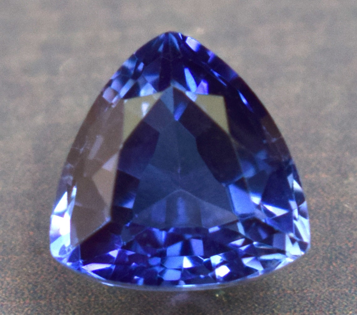 Natural Ceylon Blue Sapphire 2.65 Ct Trillion Cut Certified Etsy