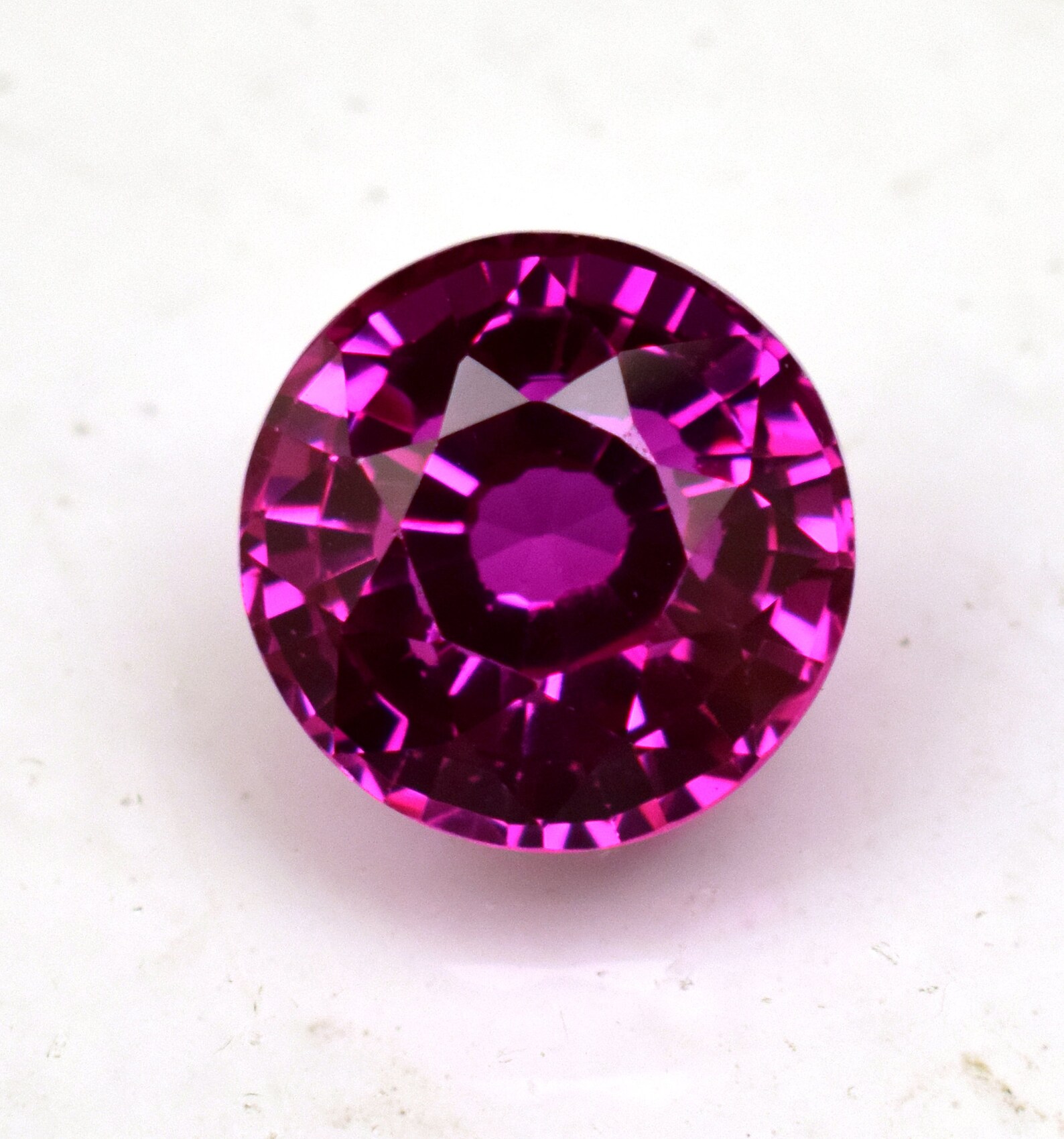 Natural Certified Purple Pink Rhodolite Garnet 7.15 Ct ROUND Cut Loose ...