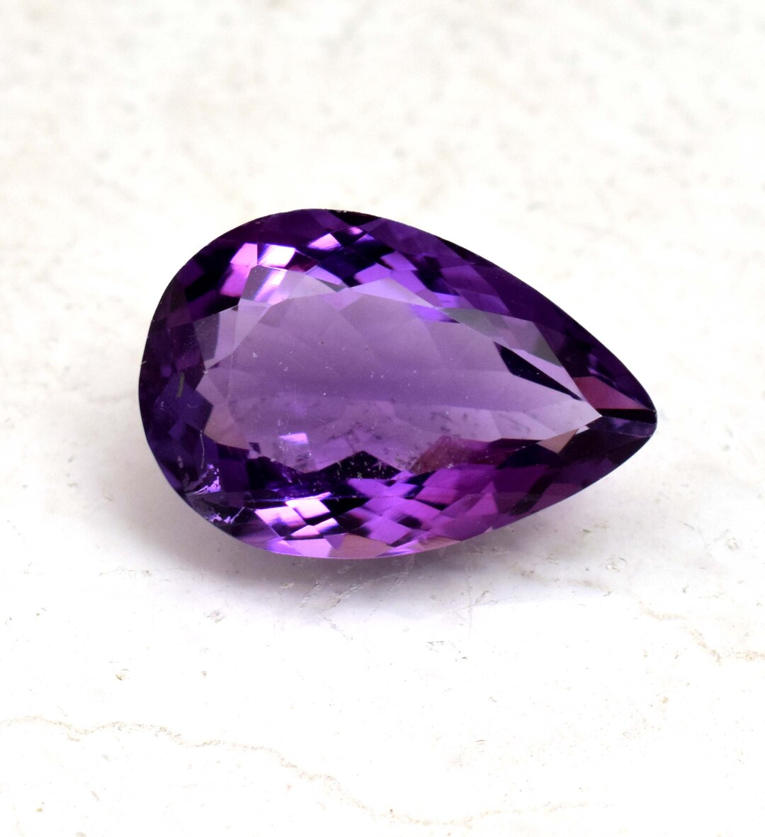African Purple Amethyst: 8.65 Ct Pear Cut Loose Gemstone - Etsy