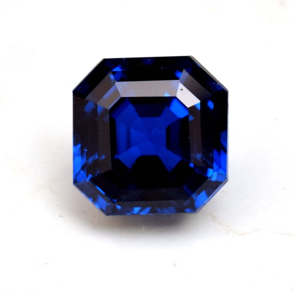 Natural Ceylon Blue Sapphire 9.00 Ct Emerald Cut Certified Loose Gemstone For Jewelry Use