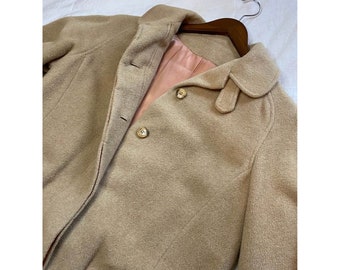 ジャケット・アウター Vintage Double Breasted Wool Long Coat Double Breasted Wool Long Overcoat – Vintage Jacket
