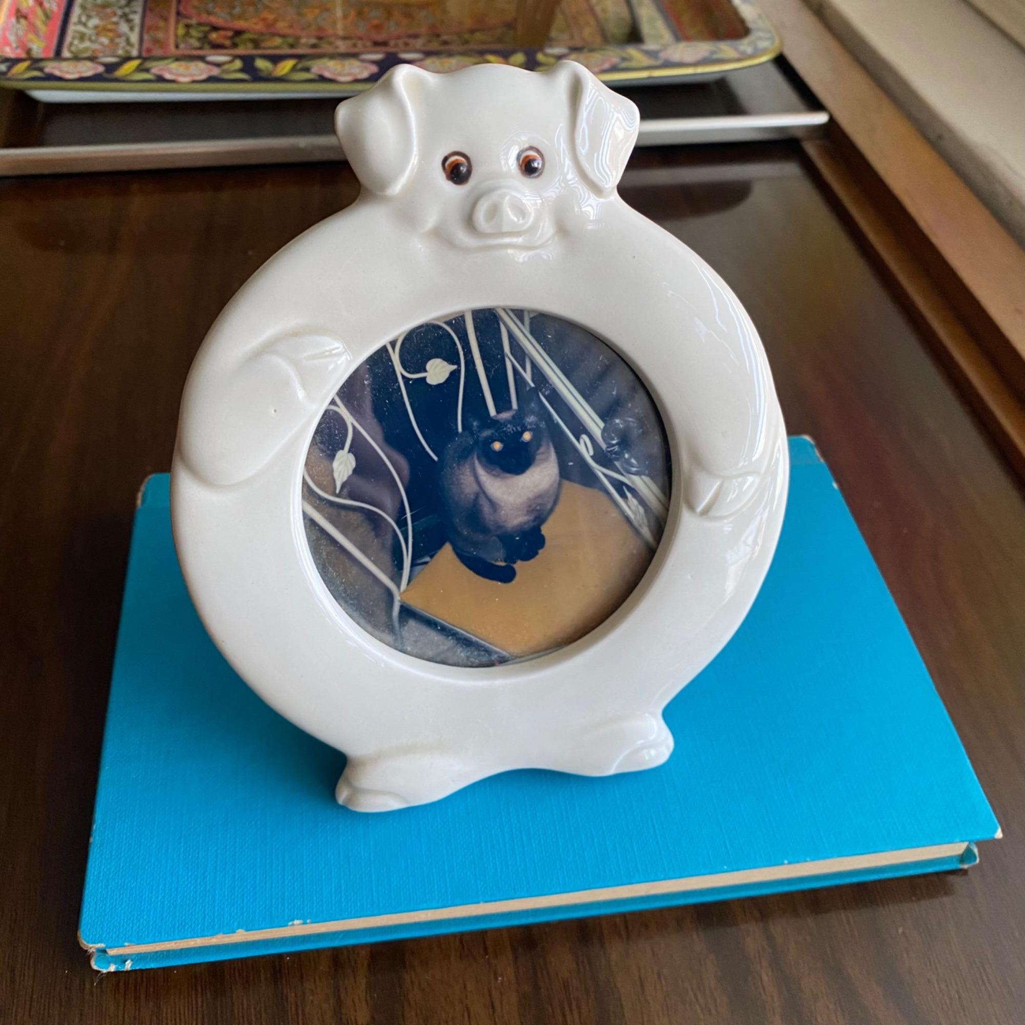 Vintage Fitz & Floyd Pig Ceramic Picture Frame - Etsy