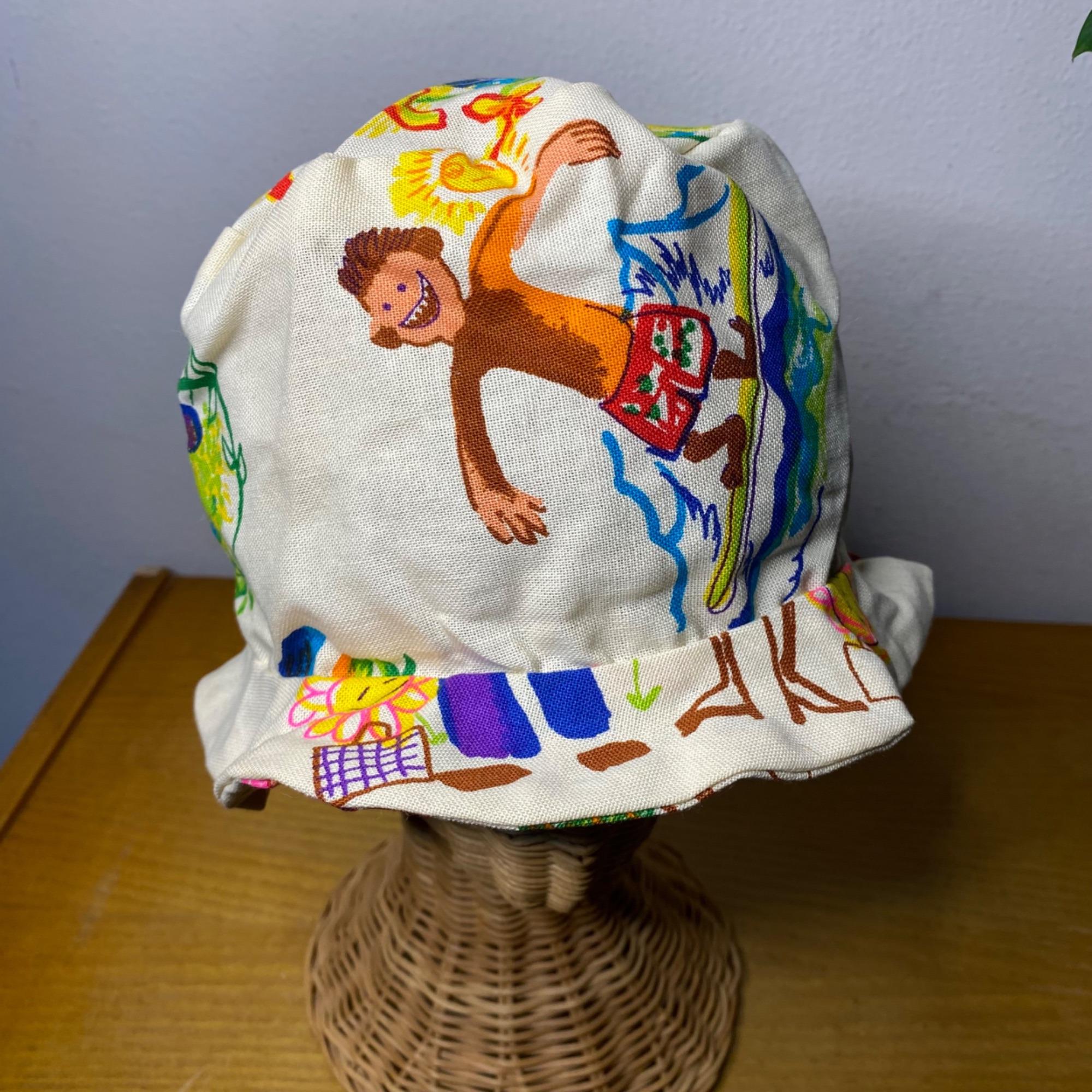 Vintage Groovy Psychedelic Handmade Bucket Hat - Etsy
