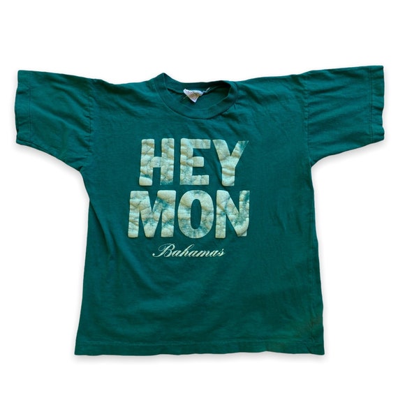 Vintage HEY MON Bahamas Teal Single Stitch T-Shirt