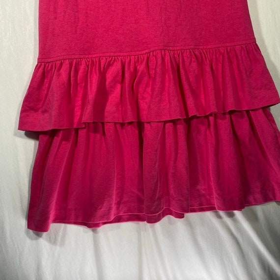 Vintage Explosion Hot Pink Sleeveless Ruffle Bott… - image 5