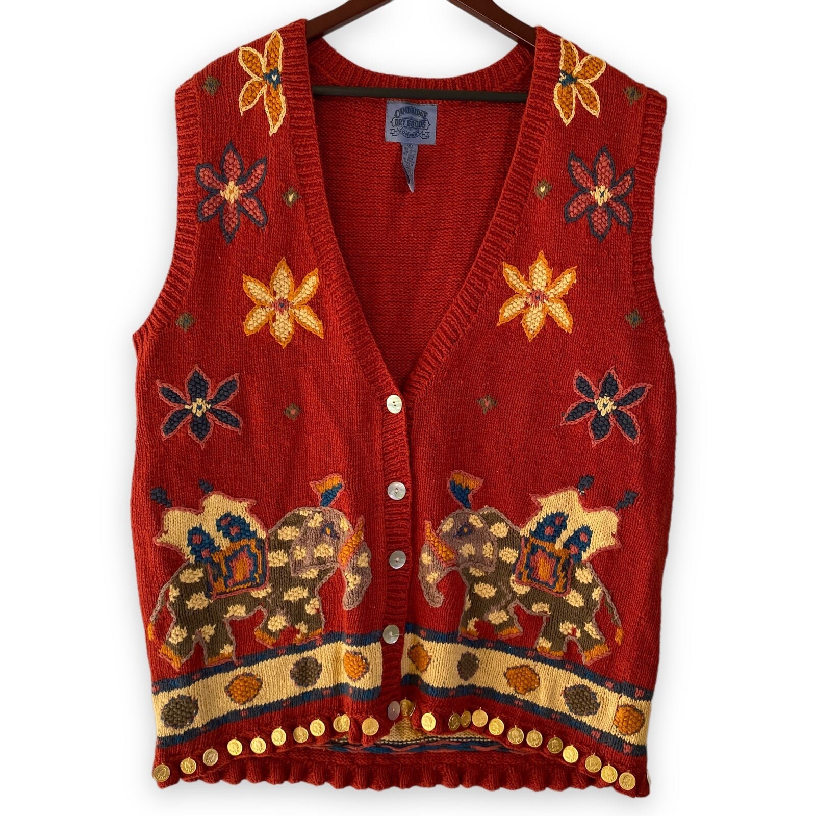 シラージ sillage GILET Embroidered Elephan シラージ sillage GILET Embroidered Elephan