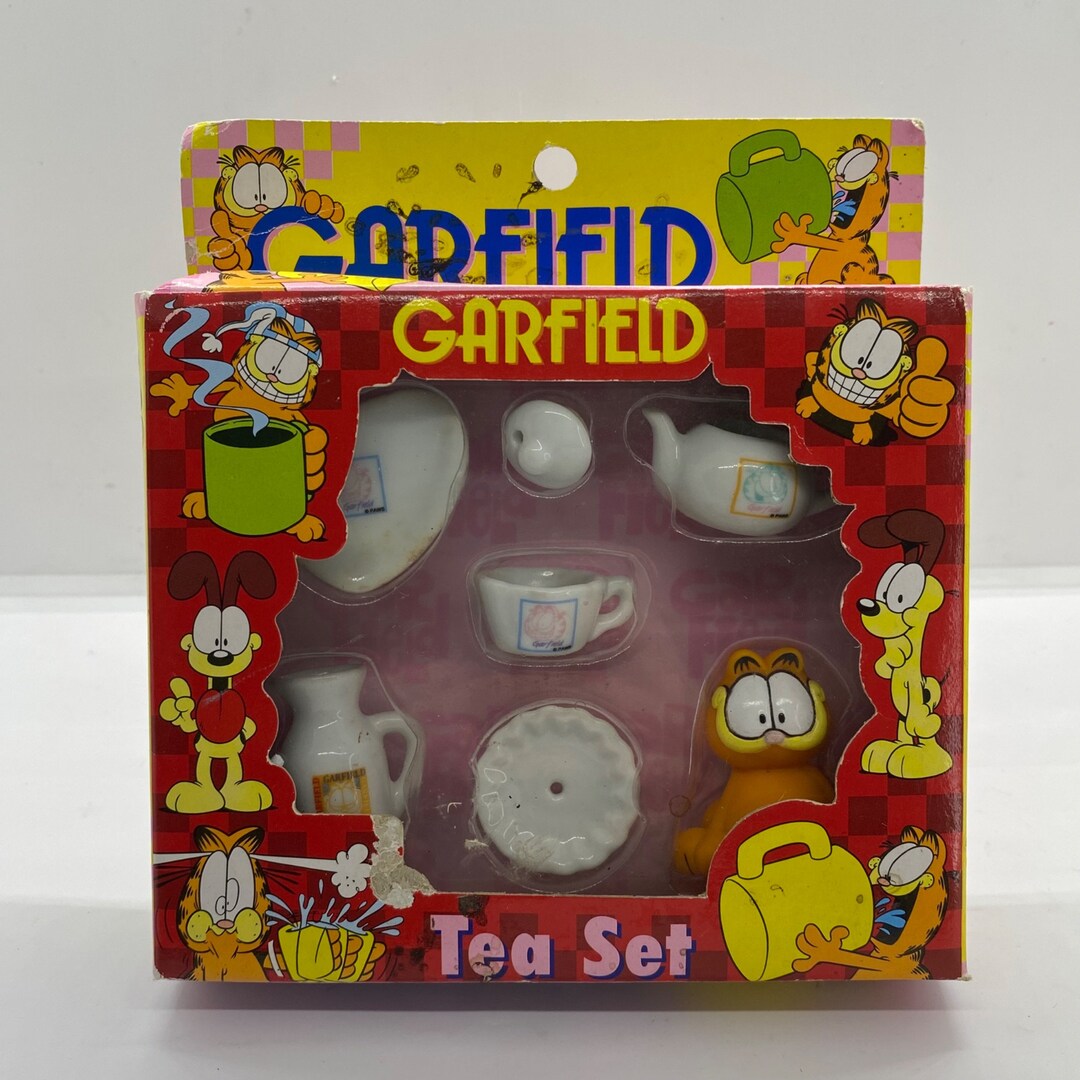 Rare Vintage 70s Garfield Miniature Collectible Tea Set PAWS 1978 - Etsy