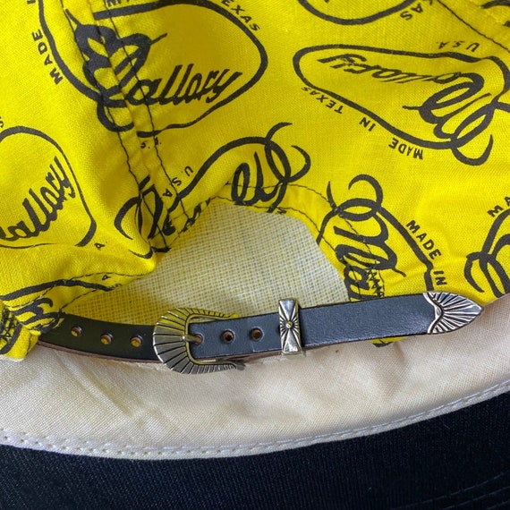 Vintage Mallory Logo Leather Western Buckle Strapback… Gem