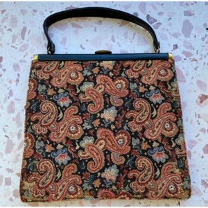 Canvas Handbags Trimmed Leather - Etsy