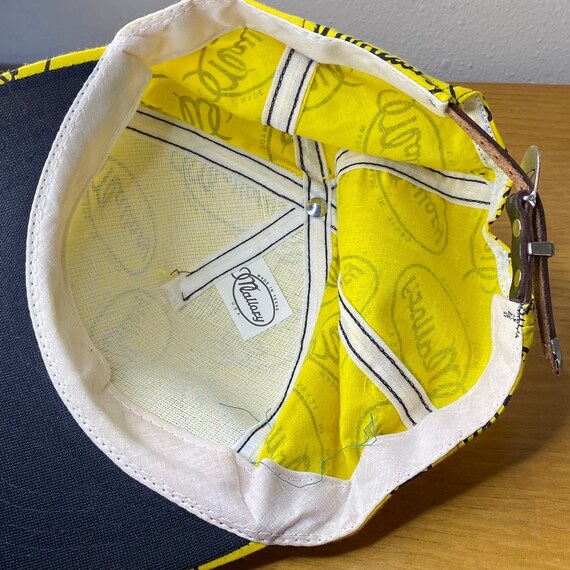 Vintage Mallory Logo Leather Western Buckle Strapback… Gem