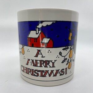 Vintage FPC England Christmas Partridge in a Pear Tree Collectible Ceramic Mug