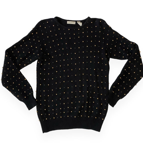 Black & gold sweater sale