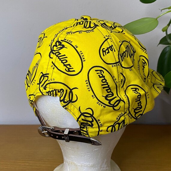 Vintage Mallory Logo Leather Western Buckle Strapback… Gem