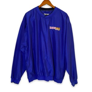 Vintage Nestle Crunch with Caramel Blue Pullover Windbreaker Jacket - Size XL
