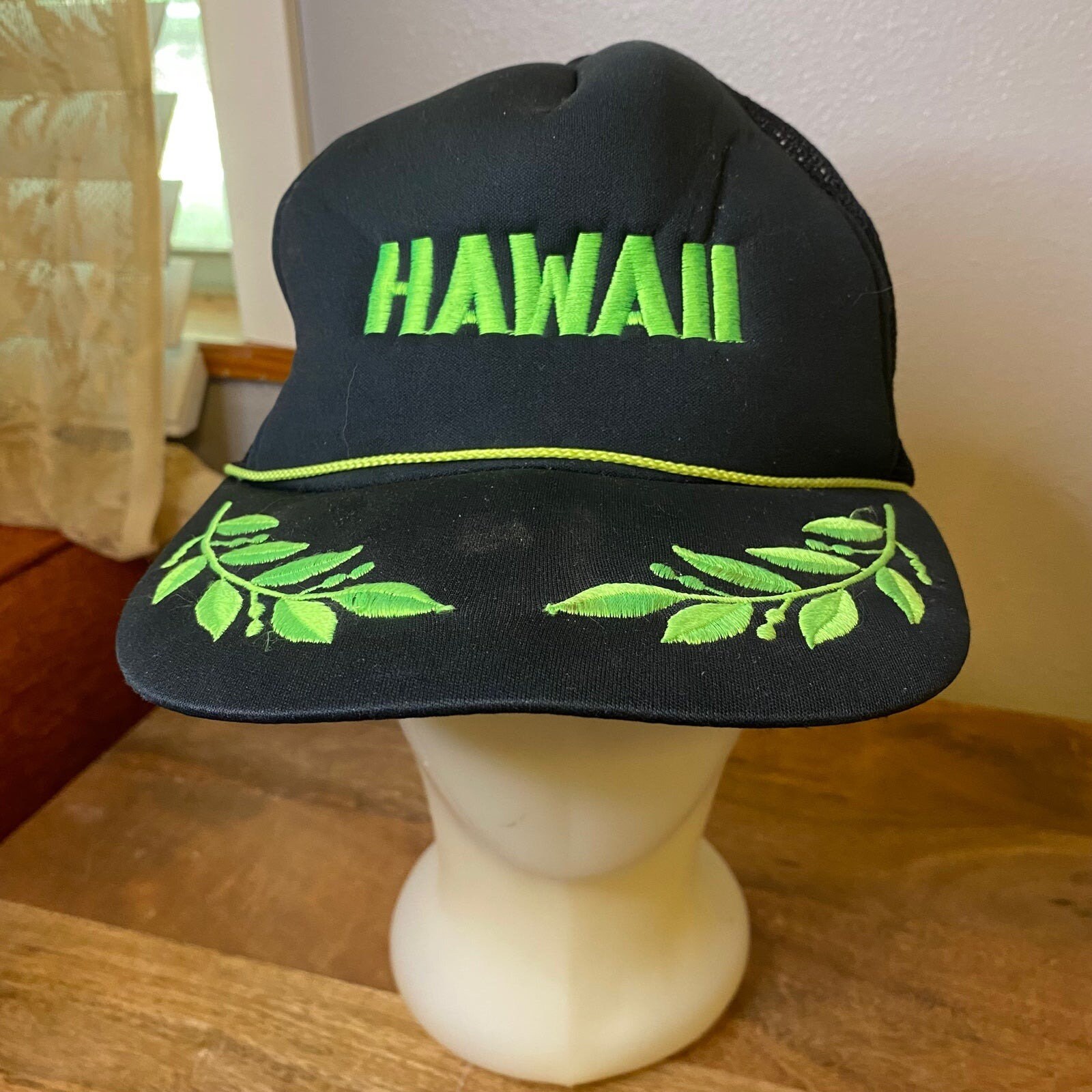 thumbnail image 2 of Shaka Aloha Hawaii Trucker Hat For Men Or Women - Baseball Snapback Cap Black At Men's Clothing Store 2 of 13