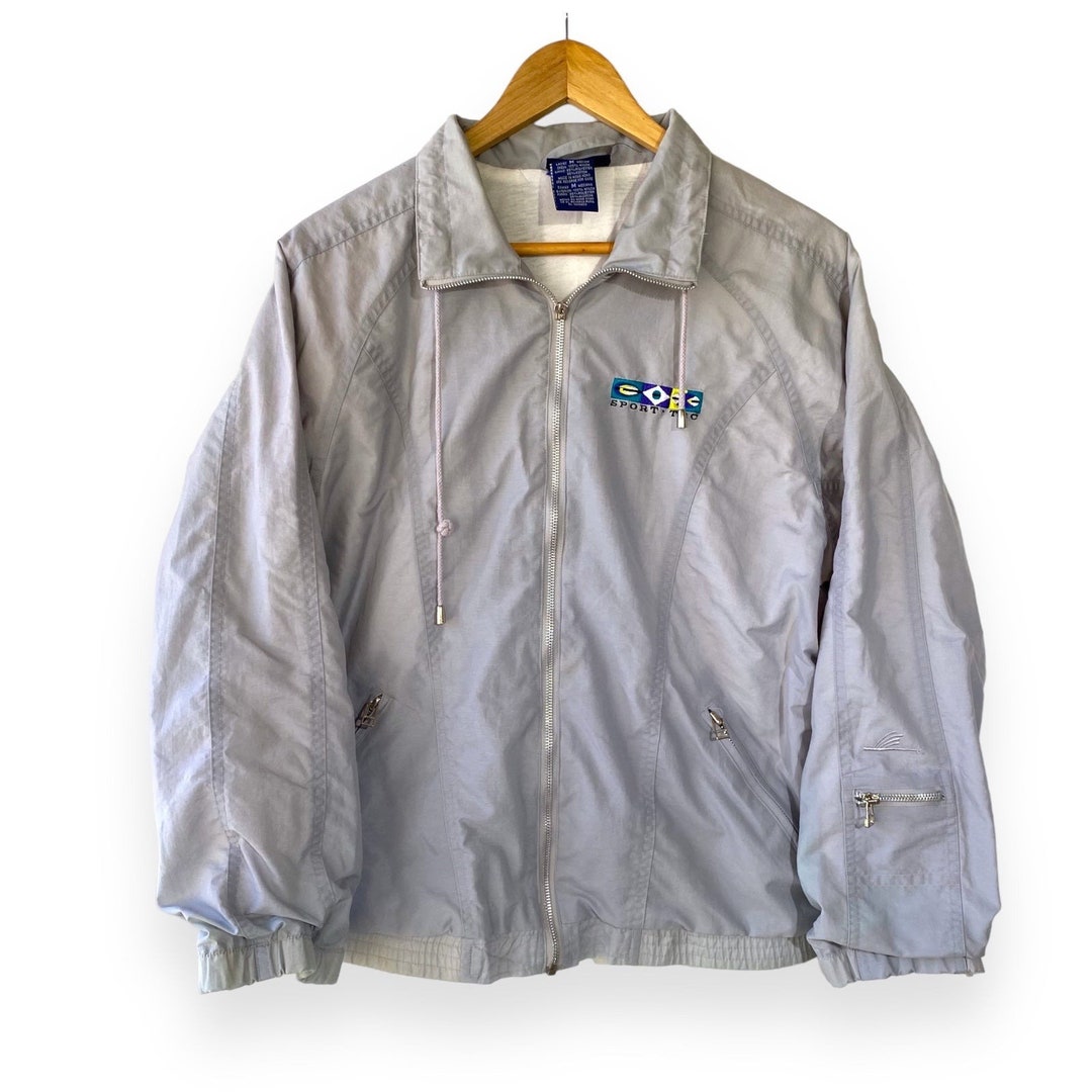 Buy Vintage Catalina Sport Tec Grey Nylon Retro Windbreaker Jacket Medium  Online in India