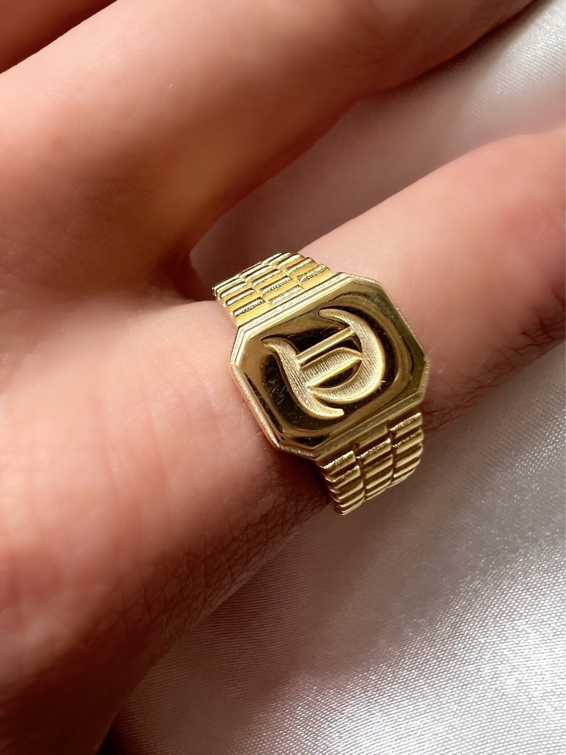 Bague index online homme