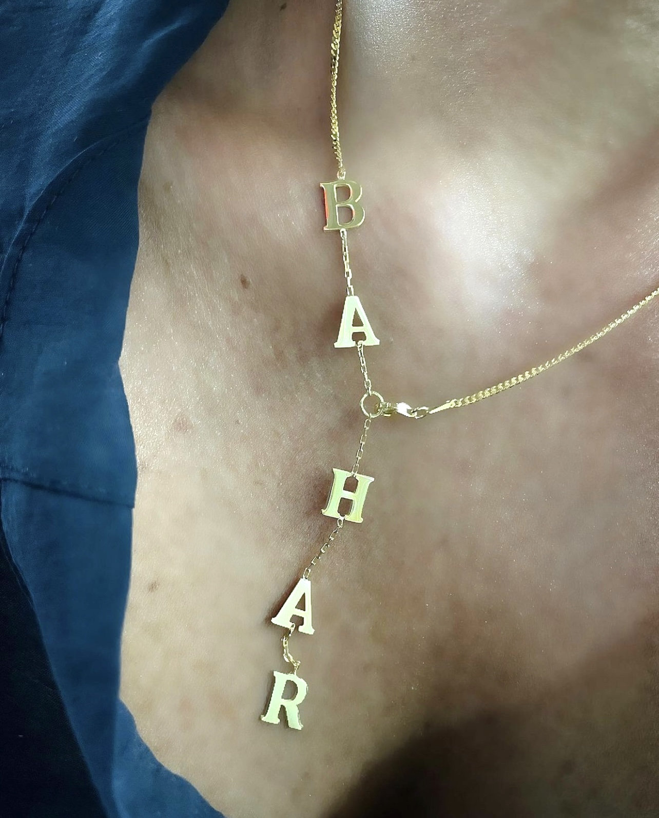 ❤️Buy 2 FREE SHIPPING❤️Lariat Y Shaped Necklace in Gold| Letter Name Necklace|