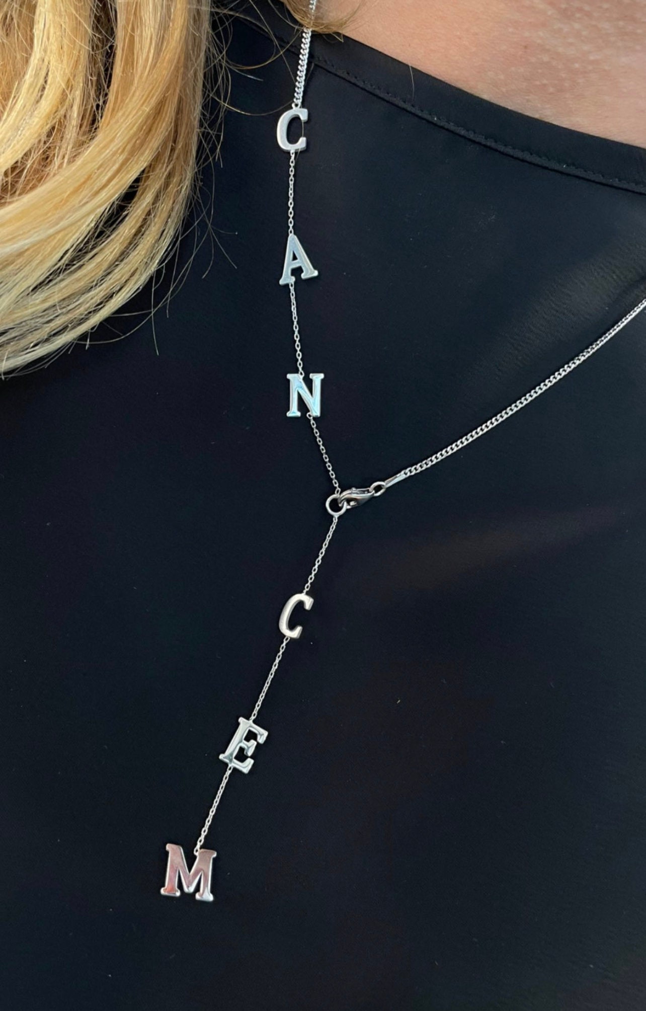 ❤️Buy 2 FREE SHIPPING❤️Lariat Y Shaped Necklace in Gold| Letter Name Necklace|