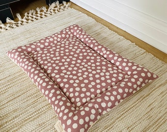 Padded Pet Bed - Spotty Pink