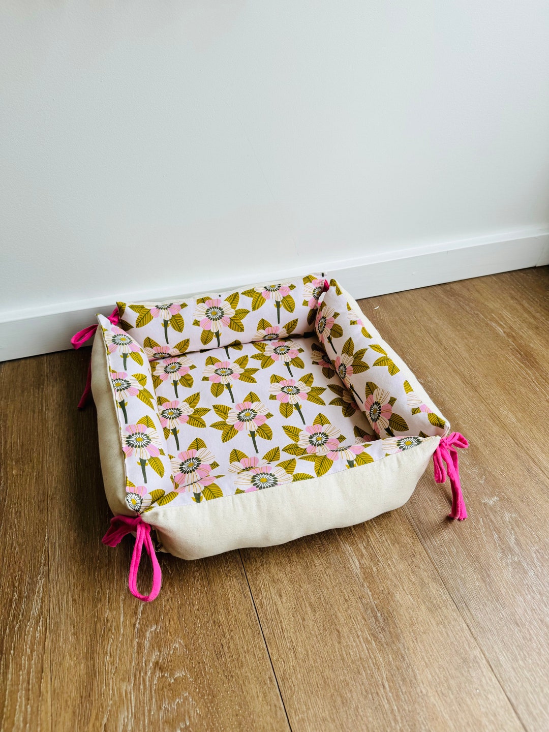 RETRO Reversible Bolster Bed for Small Pets. Rabbits Guinea Etsy