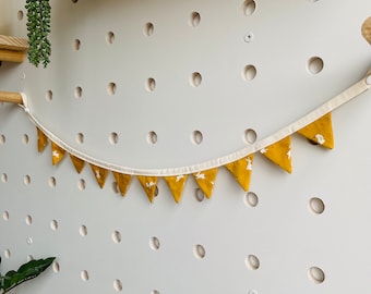 Mini Bunting - Lapins moutarde