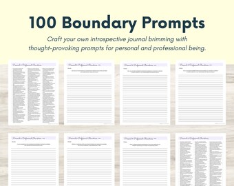 Boundary Journal Prompts: DBT-Therapy-Tools für Jugendliche & Erwachsene | Psychische Gesundheit von Kindern, PDF, Schulratgeber-Tool, CBT-Journal