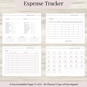 Expense Tracker, Expense Log, Expense Income Tracker, Expense Tracker Downloadable Sheet, Financial Tracker, Printable Expense Sheet- PDF