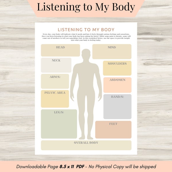 Mental Health Check in Worksheet - Etsy