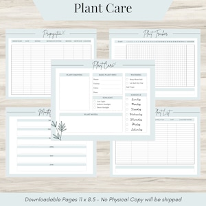 House plant Journal Printable, Plant Caretaker Log, Indoor Plant log, Watering and Fertilizer Log, Indoor Plant Journal Printable