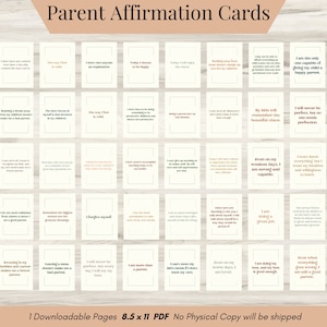 Cartes d'affirmation des parents, Cartes d'affirmation de la maternité, Cartes d'affirmation de la paternité, cartes de motivation, psychologie sociale, Capacités d'adaptation
