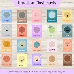 Emotion Flashcards Emotion Poster Therapy Office Decor Psychology Emotion Flashcards Emotion Poster Therapy Office Decor Psychology