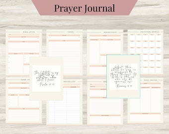 Bible Study Planner, Daily Devotional,  Sermon Scriptures Notes,  Printable Prayer journal, Prayer list, Scripture Notes