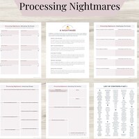 Nightmare Rescripting Worksheets, Imagery Rehearsal Therapy Nightmare ...