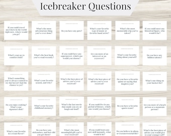 Icebreaker-vragen, gespreksstarters, kennismaking, flashcards voor feestjes, tools voor sociale interactie, angstverlichting