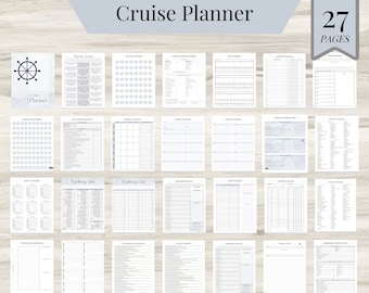 Cruise Planner Bundle, Packing List, Travel Itineraries, Emergency Contact List,  Travel Countdown, Outfit Planner, Travel Diary, PDF