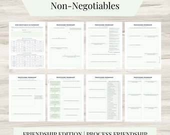Freundschaft Arbeitsblatt-Bundle: Beziehungscoaching, Kommunikation (PDF)