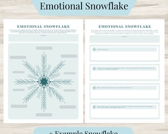 Emotional Snowflake Worksheet: Emotion Processing Tool (PDF)