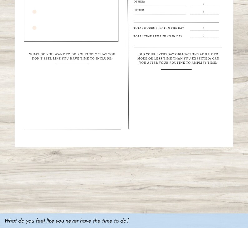 Time Breakdown Worksheet: Time Management Planner (PDF) - Etsy