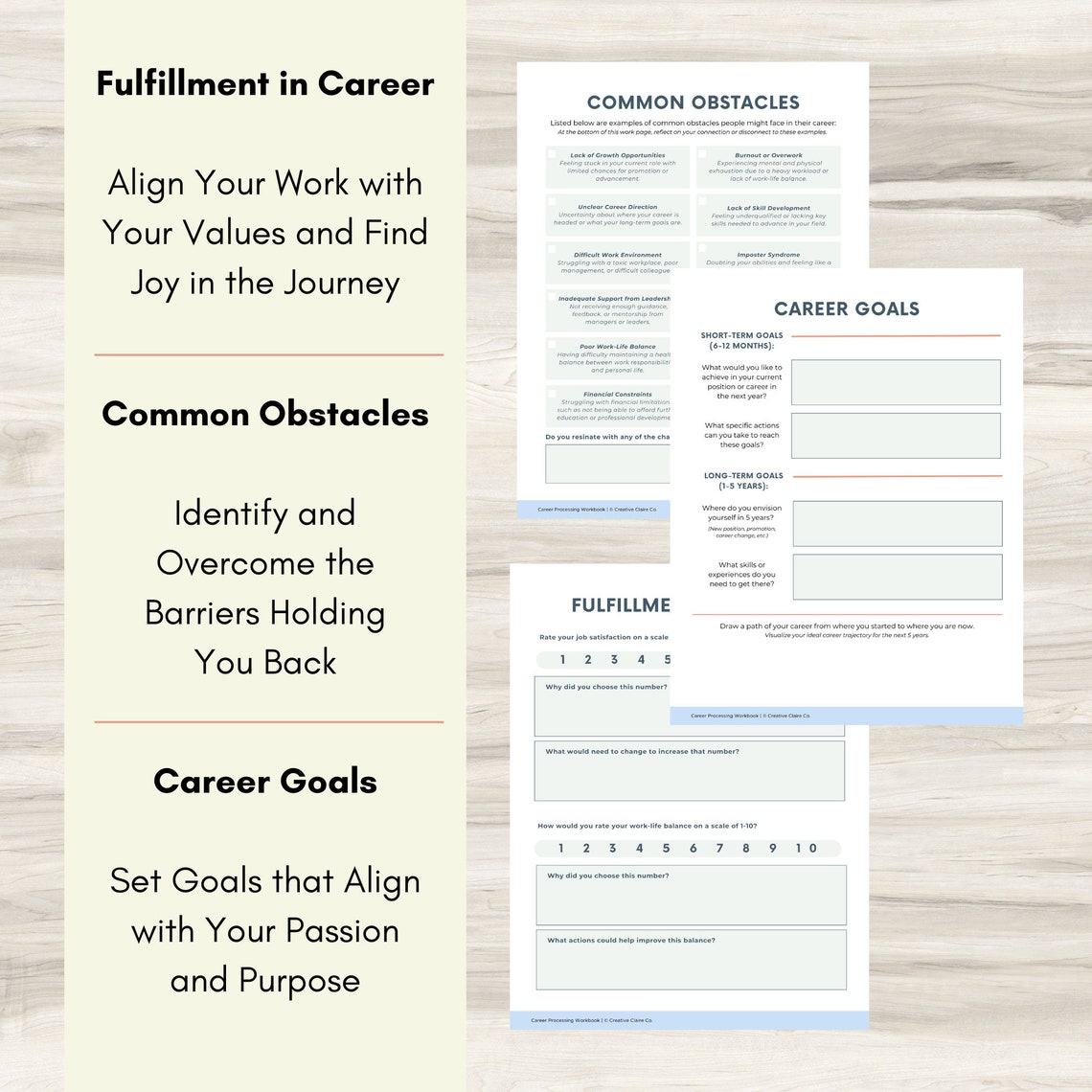 Career Processing Workbook, Resume Builder, Cover Letter, Job Searching ...