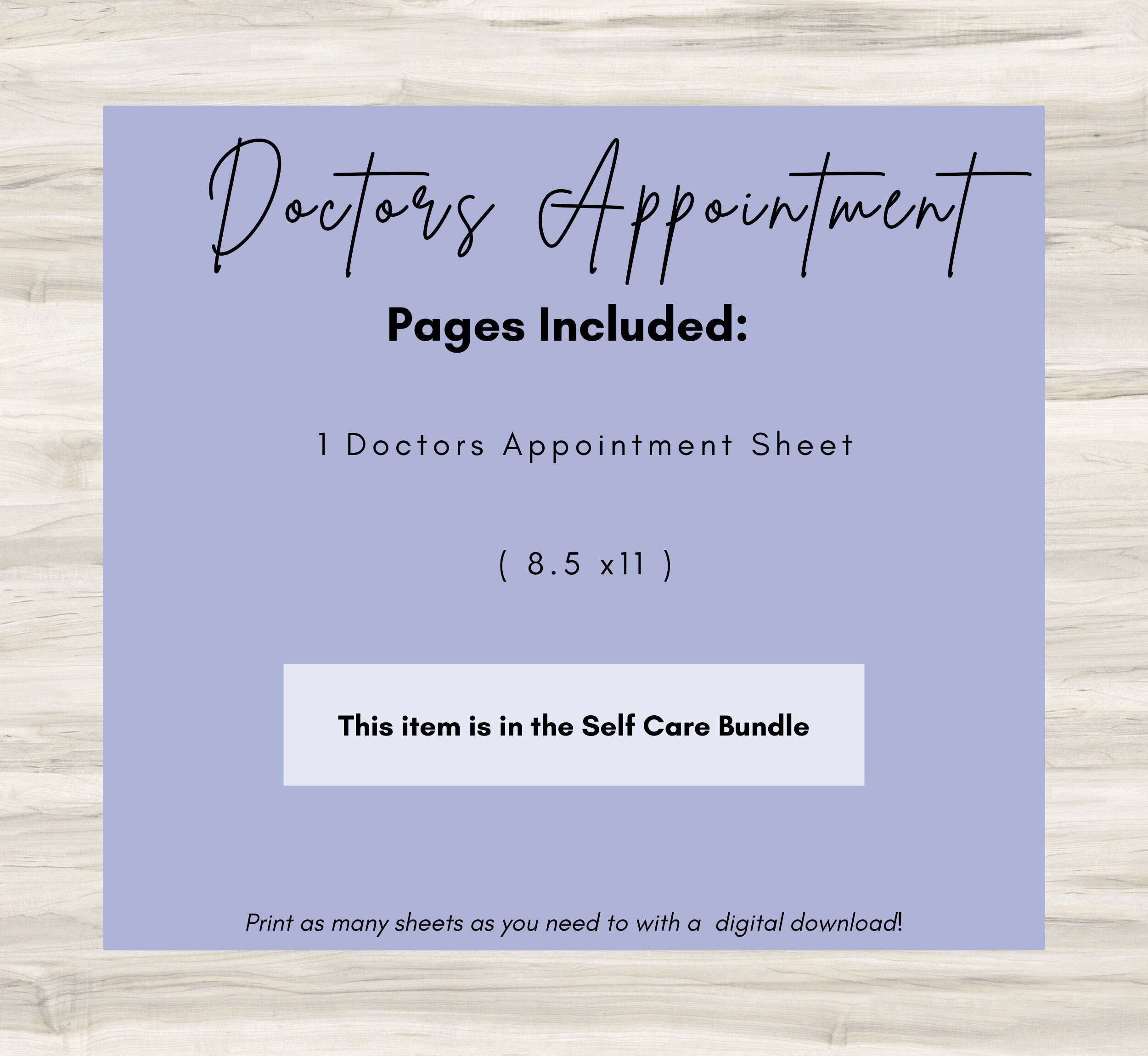 Doctor Appointment Notes Sheet: Medical Visit Planner (PDF | Health ...