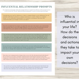 Feuille de travail sur les relations d'influence : Journal de thérapie | Thérapie de couple PDF, Journal relationnel, Compétences en communication image 3