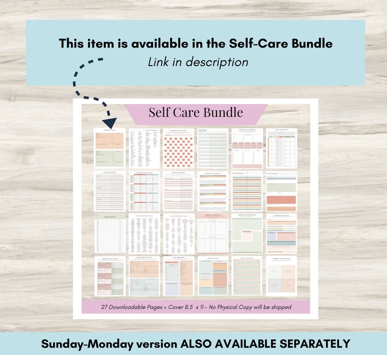 Daily Routine Planner: Self Care Checklist, Habit Tracker (PDF) - Etsy