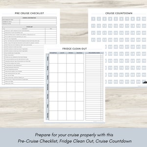 Cruise Planner Bundle, Packing List, Travel Itineraries, Emergency Contact List, Travel Countdown, Outfit Planner, Travel Diary, PDF image 4