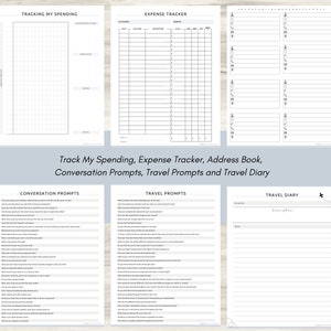 Cruise Planner Bundle, Packing List, Travel Itineraries, Emergency Contact List, Travel Countdown, Outfit Planner, Travel Diary, PDF image 7