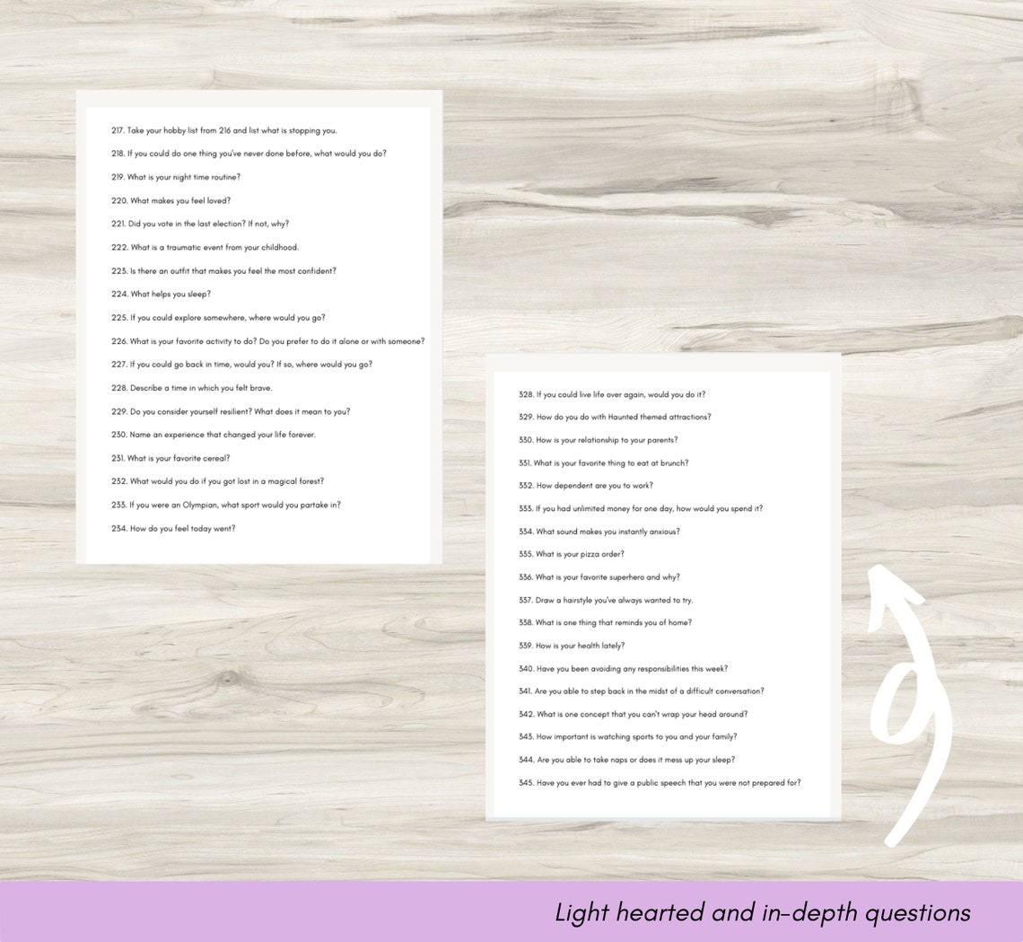 365 Journal Prompts 365 Mental Health Journal Prompts Self Etsy