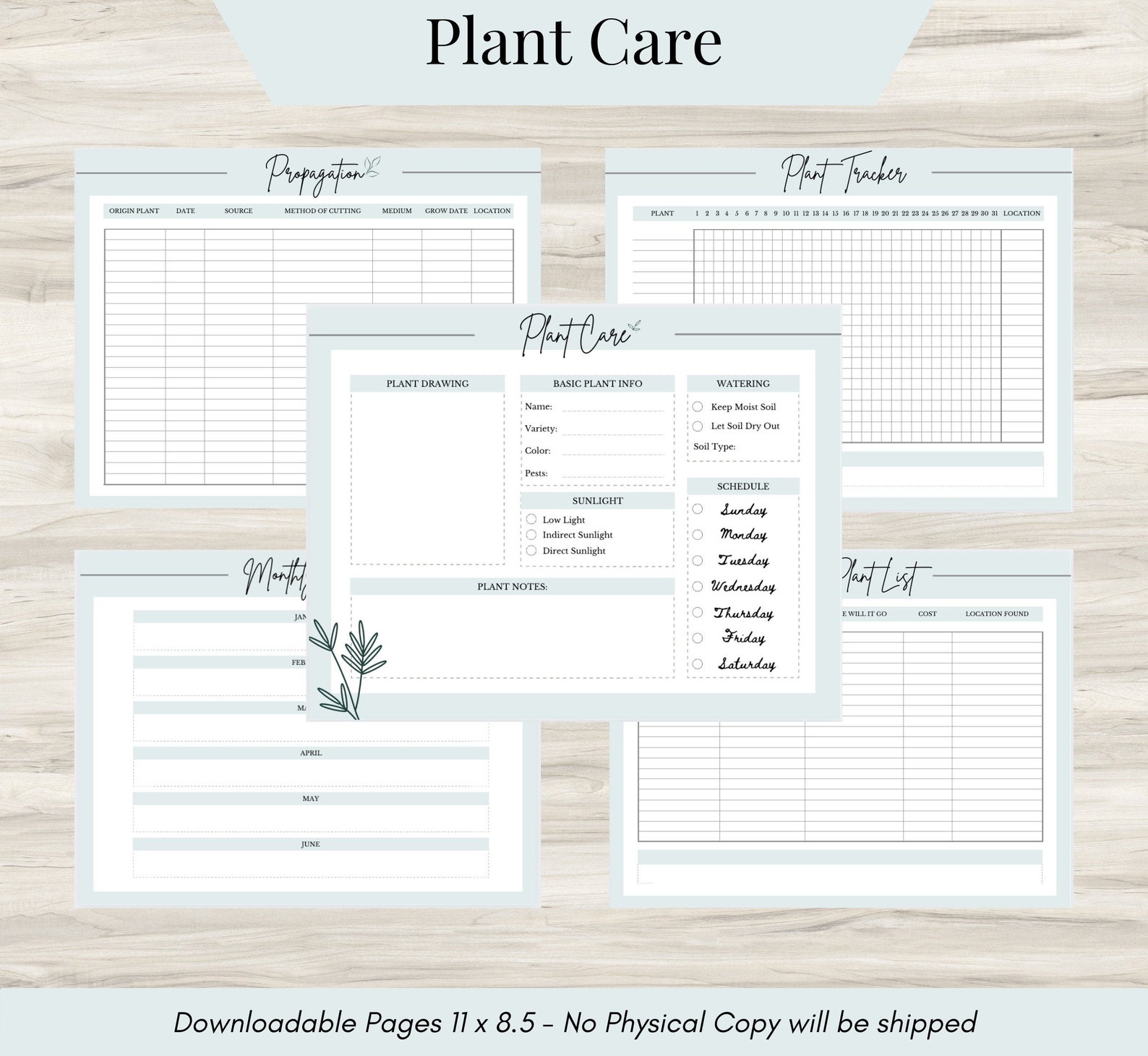 House Plant Journal Printable Plant Caretaker Log Indoor - Etsy
