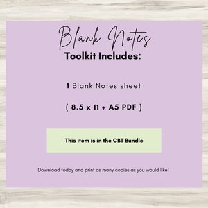 Blank Notes Sheet, Blank Notes Template, Digital Student Notebook ...